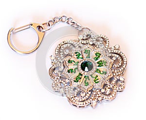 Green Tara Mantra Key Chain