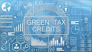 Green tax credits, animated typography