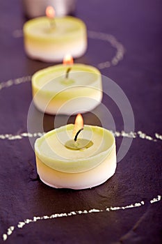 Green tea candle