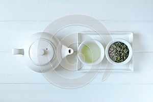 Green tea concept photo