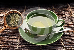 Green tea in cup