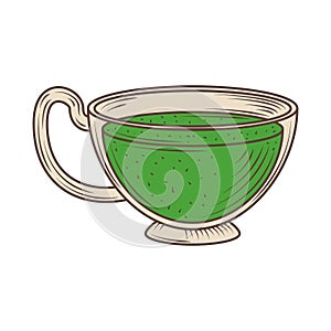 green tea cup