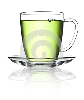 Green Tea Cup Isolated