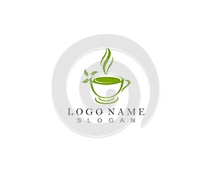 Green Tea Cup Logo