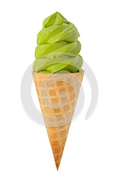 Green Tea Ice Cream Cone