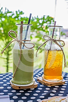 Green tea and Ice tea