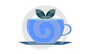 Green tea icon vector illustration.