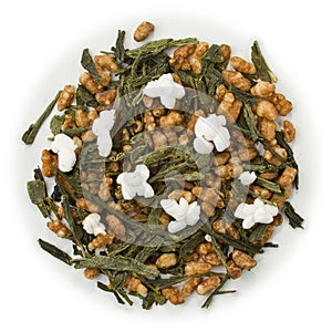 Green tea Japanese Genmaicha photo