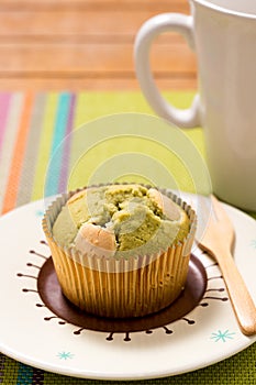 Green tea Muffin cake