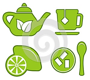 Green tea set