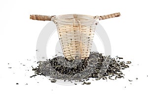 Green tea with sieve