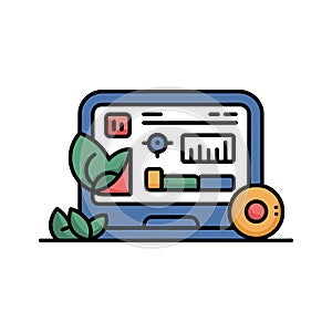 Green Technology and Data Analytics Concept