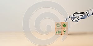 Green technology, green innovation, green solutions concept. Development and implementation of environmentally friendly solutions.