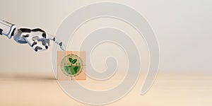 Green technology, green innovation, green solutions concept. Development and implementation of environmentally friendly solutions.