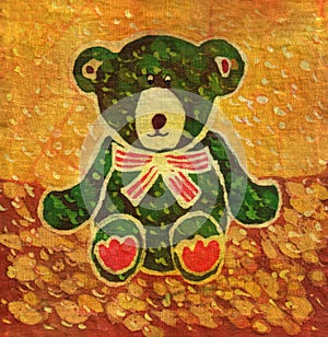 Green Teddy bear