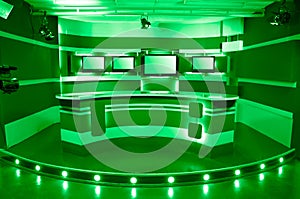 Green television studio