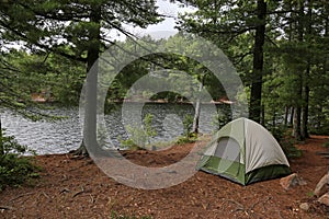 Green Tent in Algonquin Park