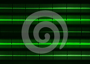 Green terminal oscillograph illustration background