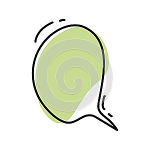 green text balloon