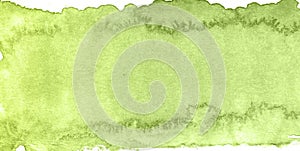 Green texture love hand drawn watercolor background, raster illustration