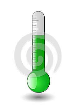 Green thermometer photo
