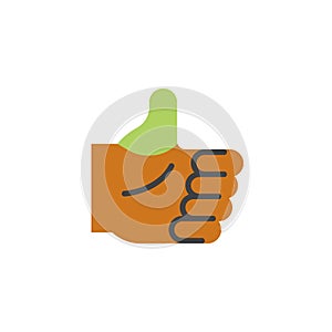 Green Thumb flat icon