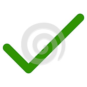 Green tick icon for web or app ui design