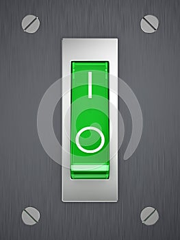 Green toggle switch