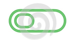 Green Toggle Switch On Off Button User Interface Vector, vector design Generative AI