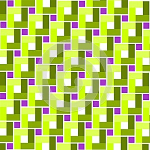 Green toned square and violet centre squre pattern - background