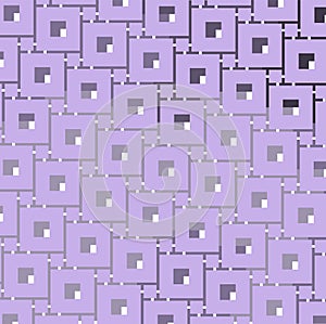 Green toned square and violet centre squre pattern - background
