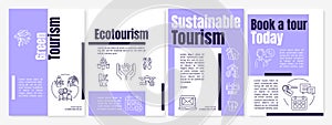 Green tourism brochure template