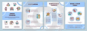 Green tourism brochure template