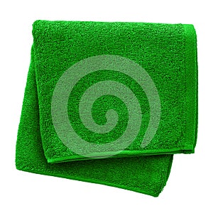 Green towel photo