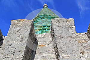Green tower photo