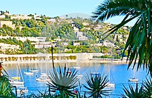 The green town of French Riviera photo