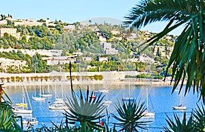 The green town of French Riviera photo