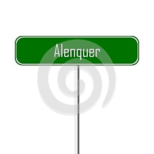 Alenquer Town sign - place-name sign photo