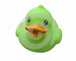 Green Toy Rubber Duck