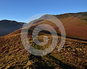 Green tracks to the summit of Grisedale Pike
