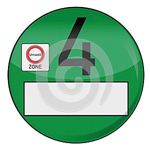 Green EPA sticker number four photo