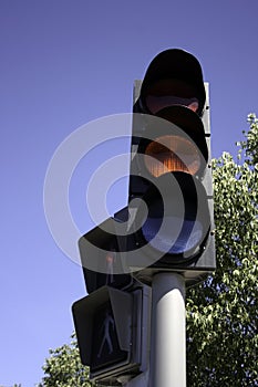 Green traffic light for the cars