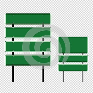 symbol Green traffic sign,Road board signs isolated on transparent background. Vector illustration EPS 10