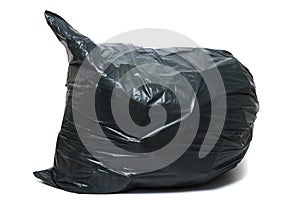 Green trash bag