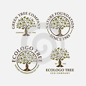 Green Tree Environment logo set