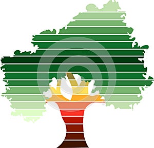 Green tree logo