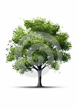 Green Tree Vector - Mandy Disher Style - Elm Icon