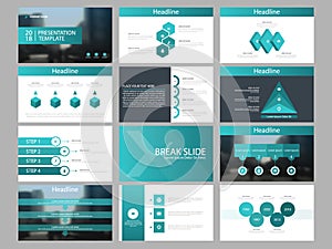 Green triangle Bundle infographic elements presentation template. business annual report, brochure, leaflet, advertising flyer,