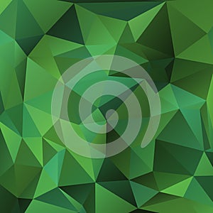Green triangles background.