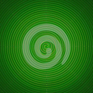 Green twirl circular wave Background.